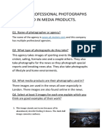 Task 1-Professional Photographs Used in Media Products