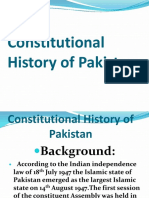 Constitutional History of Pakistan