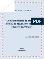 Material Cerc - Jocul - Modalitate de Exprimare A Eului