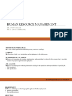 Human Resource Management: Dr. Purvi Shah Ph.D. (Management)