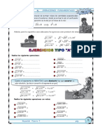 Física operaciones fundamentales raíces potencias