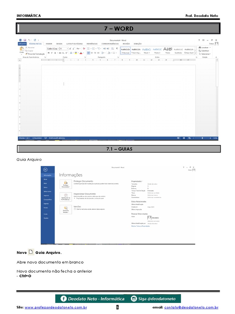 Guias e funções do Microsoft Word: uma referência rápida | PDF | Macro ...