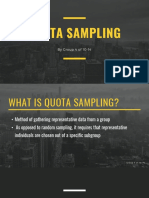 Quota Sampling 1