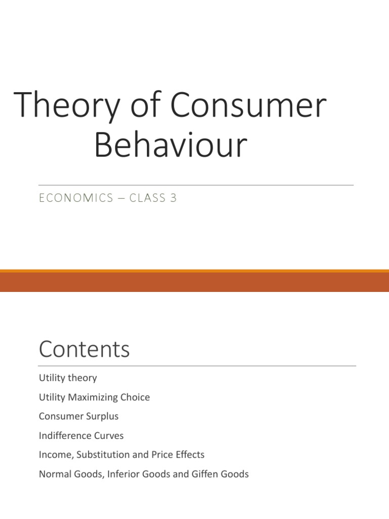Consumer Behavior in Microeconomics | PDF | Utility | Microeconomics