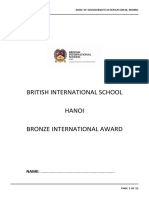 British International School Hanoi Bronze International Award