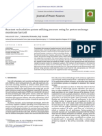 Reactant Recirculation System Utilizing Pressure Swing For Proton Exchange Membrane Fuel Cell