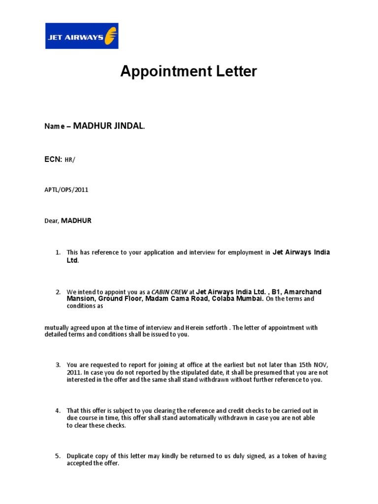 Madhur Jindal 1321259840 Jet Airways PDF Board Of Directors