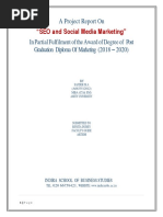 "SEO and Social Media Marketing": A Project Report On