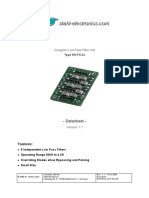 Cryogenic Low Pass Filter Unit: - Datasheet