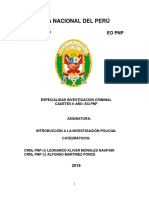 Policía Nacional Del Perú: Diredud PNP Eo PNP