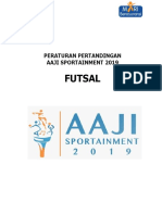 Futsal: Peraturan Pertandingan Aaji Sportainment 2019