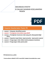 Komunikasi Efektif Antar Staf Klinis DLM SKP