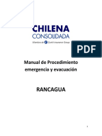 Manual de Procedimiento emergencia y evacuación - RANCAGUA