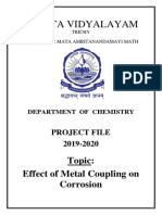 Effect of Metal Coupling on Corrosion