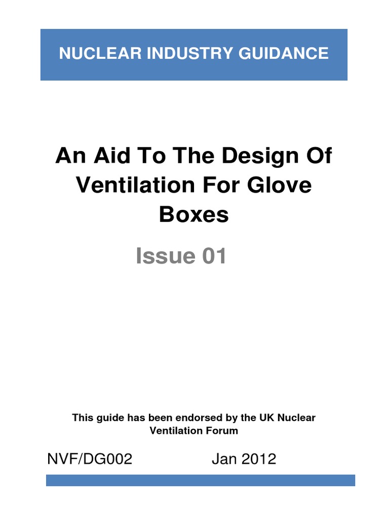 Nuclear Glove Box Ventilation Guide | PDF | Ventilation (Architecture ...