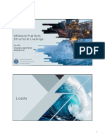 Offshore platform structural loadings analysis