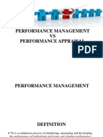 Performance Management VS Performance Appraisal: Presented by Alen Mathew George