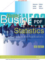 Sample Basic Business Statistics Concepts and Applications 4th 4E