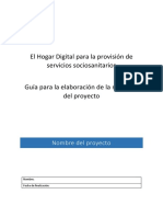 El Hogar Digital para La Provision de Servicios Sociosanitarios