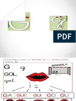 Actividades Mejora Fonema G