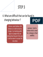 Step 3: 4. What Are Difficult That Can Be Found in Changing Behaviour ?