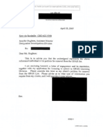 LCCR Q & R 010705-010707 Questionnaire and Response dated 4/25/2007