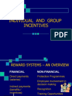 Individual and Group Incentives