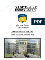 Amity Universität Lucknow Campus: Learning German