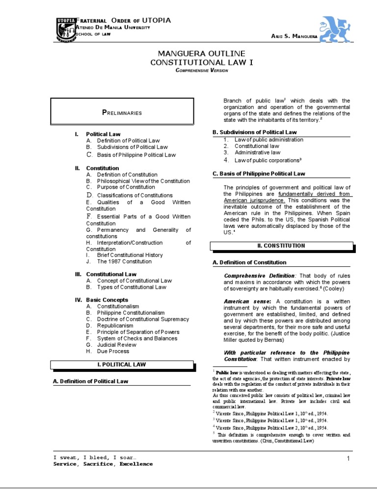 Consti Reviewer | PDF | United States Constitution | Due Process