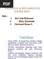 Download Validitas Dan Reliabilitas by Rizky Kurnia SN42844199 doc pdf