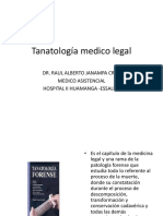 Tanatología médico legal: Estudio de la muerte desde la perspectiva médica y forense