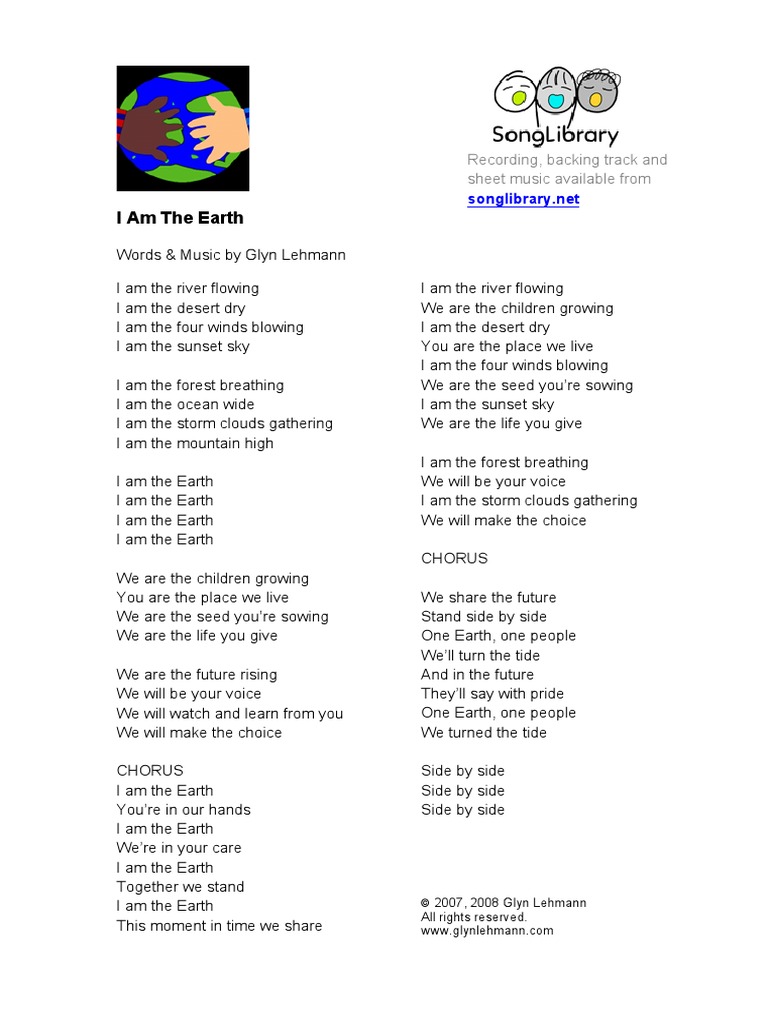 I Am The Earth Lyrics