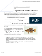 The Wilcoxon Signed Rank Test for a Median