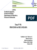 Tema 05 Procesos de Mecanizado PDF