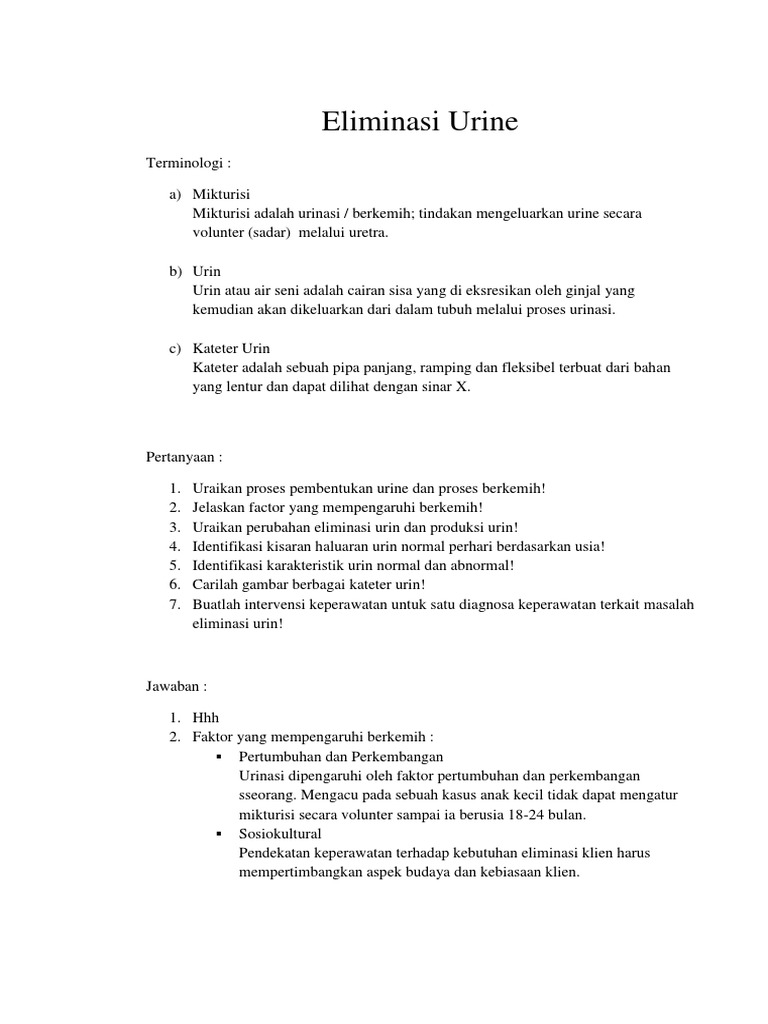 Eliminasi Urine