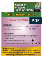 1 Secundaria - IIICREM - Eliminatorio PDF