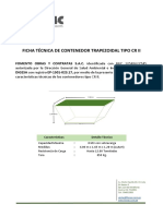 Contenedor trapezoidal CR II 8m3 12 ton