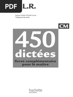 Cm 450 Dictees Livre Du Maitre Nature