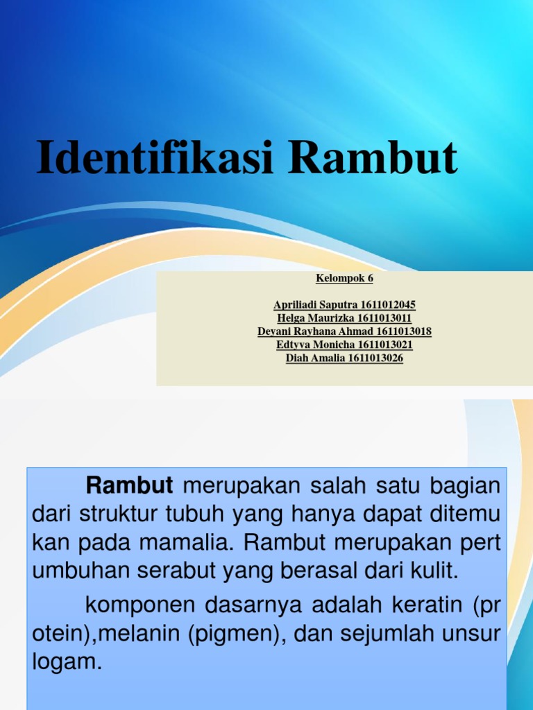 Analisis Forensik Rambut Manusia | PDF
