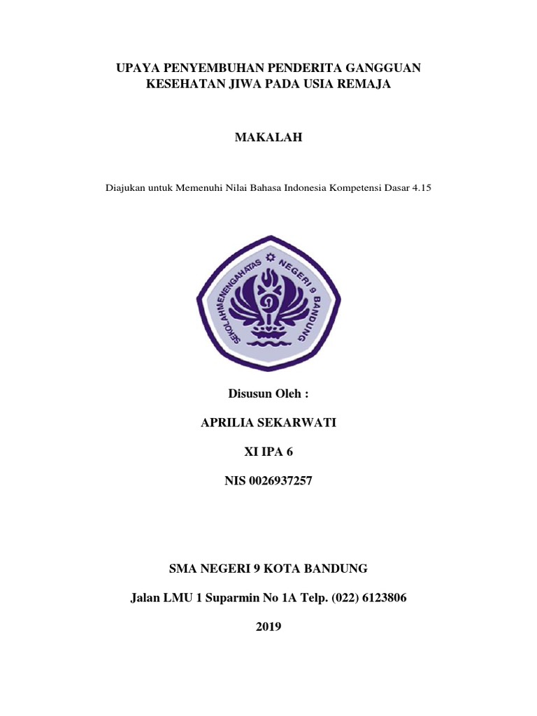 Karya Ilmiah Mental Illness