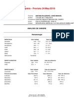 Incompleto - Previsto 24/may/2019: Analisis de Sangre