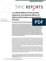Benefcial Efects of Low Alcohol Exposure, But Adverse Efects of High Alcohol Intake On Glymphatic Function