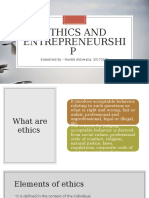 Ethics and Entrepreneurship 