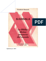 Kabbala La Biblia Divino Proyecto Del Mundo Weinreb Friedrich PDF