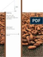 Producción cacao Bolivia 2010-2013