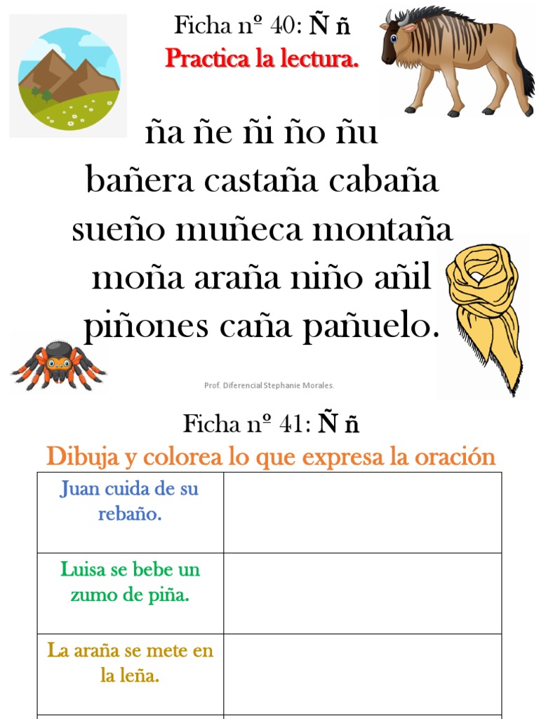 Ficha Letra N Pdf