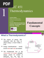 Thermodynamics Basic Concepts