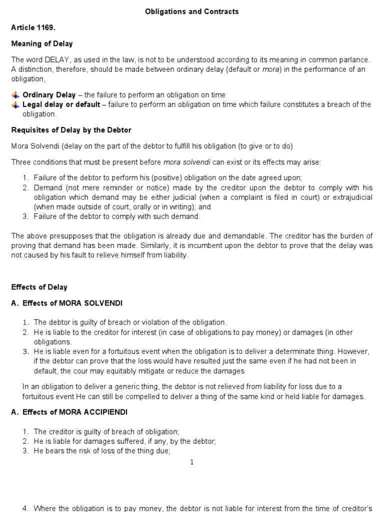Law on obligations and contracts pdf image