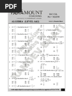 P R Mount: Algebra (Level-1&2)