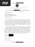 Icig Letter To Acting Dni Unclassified